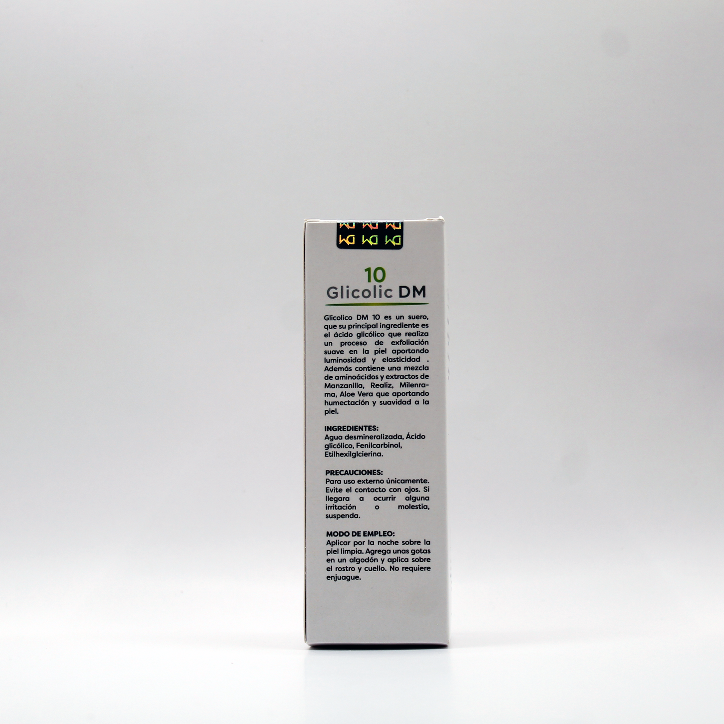 Glicolic DM 10% / 15% (Suero exfoliante con ácido glicólico al 10% y al 15%)