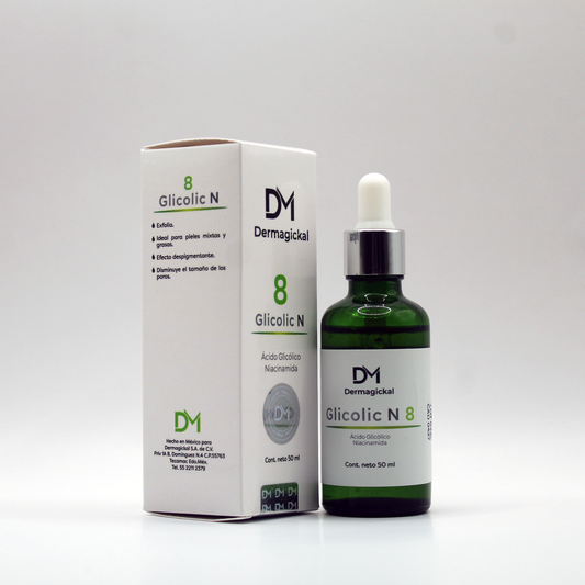 Glicolic N 8 50ml DM (Suero con ácido glicólico 8% y niacinamida)