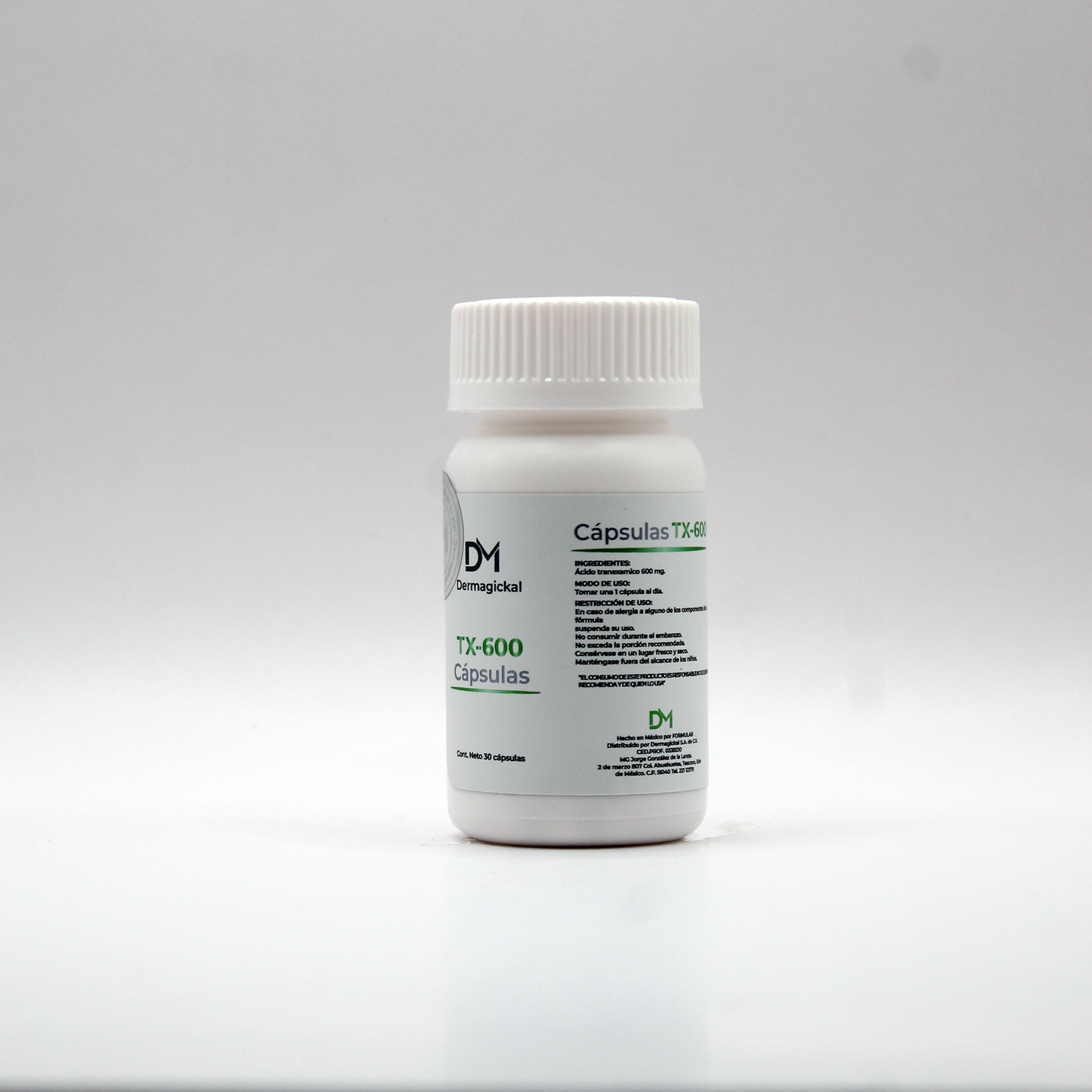 Cápsulas TX 600 mg (30caps) (Ácido tranexámico)