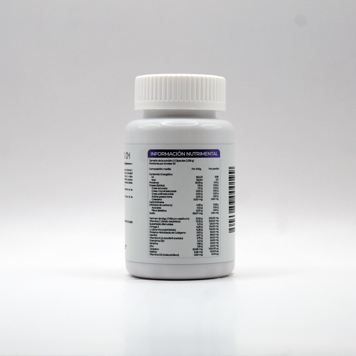 Cápsulas SOD DM 60cps (Suplemento alimenticio antiedad)