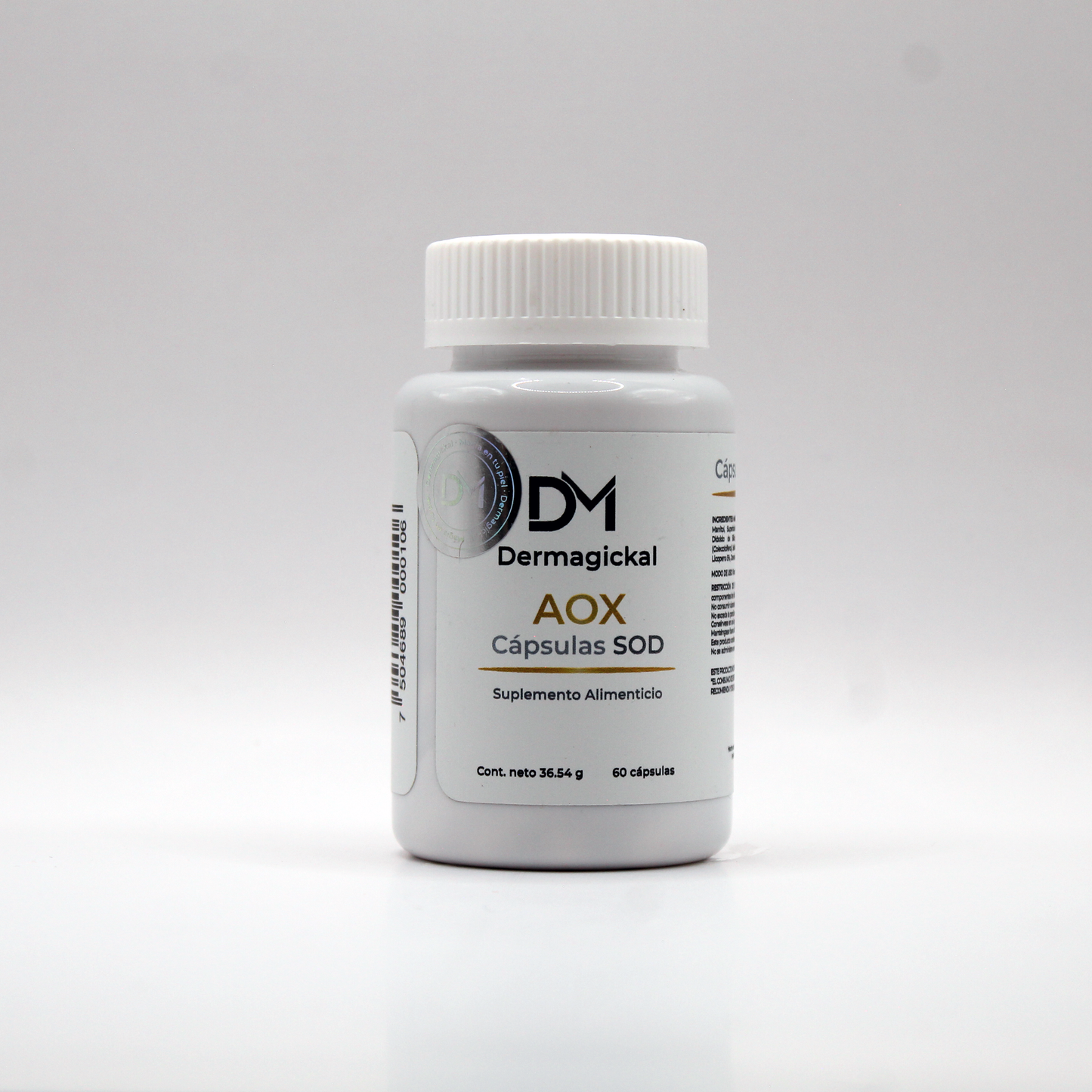 Cápsulas SOD AOX 60cps (Suplemento alimenticio antioxidante)
