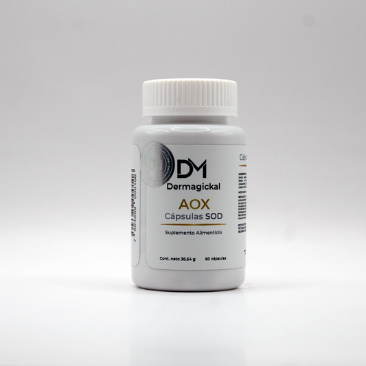 Cápsulas SOD AOX 60cps (Suplemento alimenticio antioxidante)