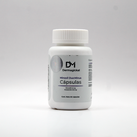 Cápsulas Minoxil Duo Minus (60 Caps) (Minoxidil 2.5mg y Dutasteride 0.25mg)